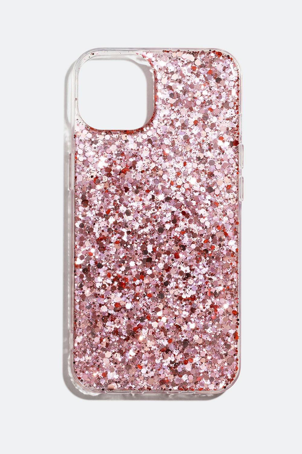 Gjennomsiktig mobildeksel med rosa glitter, iPhone 13 i gruppen Accessories / Mobiltilbehør / Mobildeksel / iPhone 13 / 13 PRO hos Glitter (174000335013)