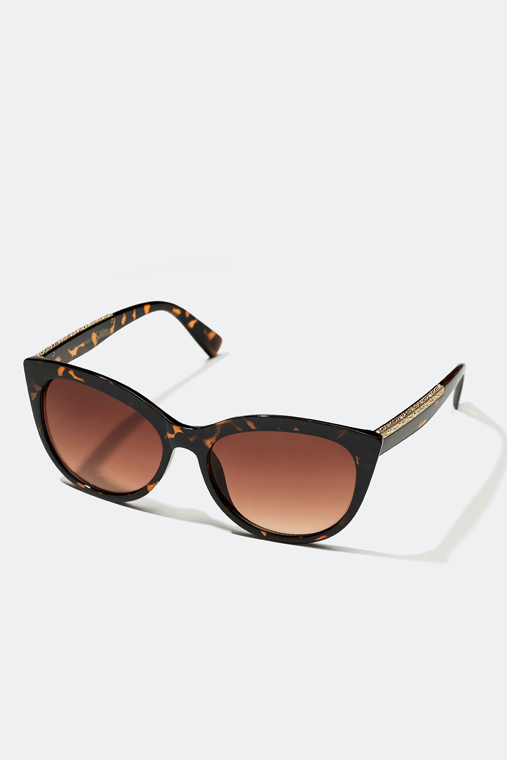 Mørke brun solbrille med skilpaddemønstret innfatning i gruppen Accessories / Solbriller hos Glitter (176001208400)