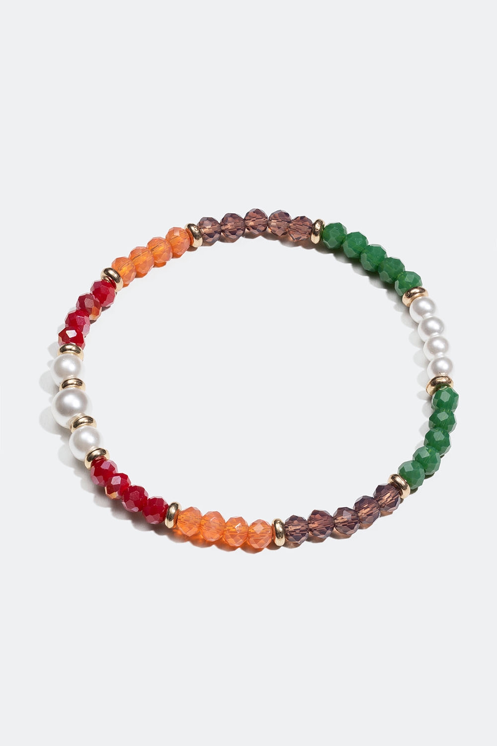 Elastisk armbånd med perler i flere farger i gruppen Smykker / Armbånd / Tynne hos Glitter (251001089902)