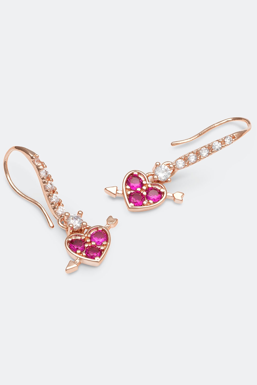Lowe earrings - Pink ruby i gruppen Lily and Rose - Øredobber hos Glitter (253000995502)