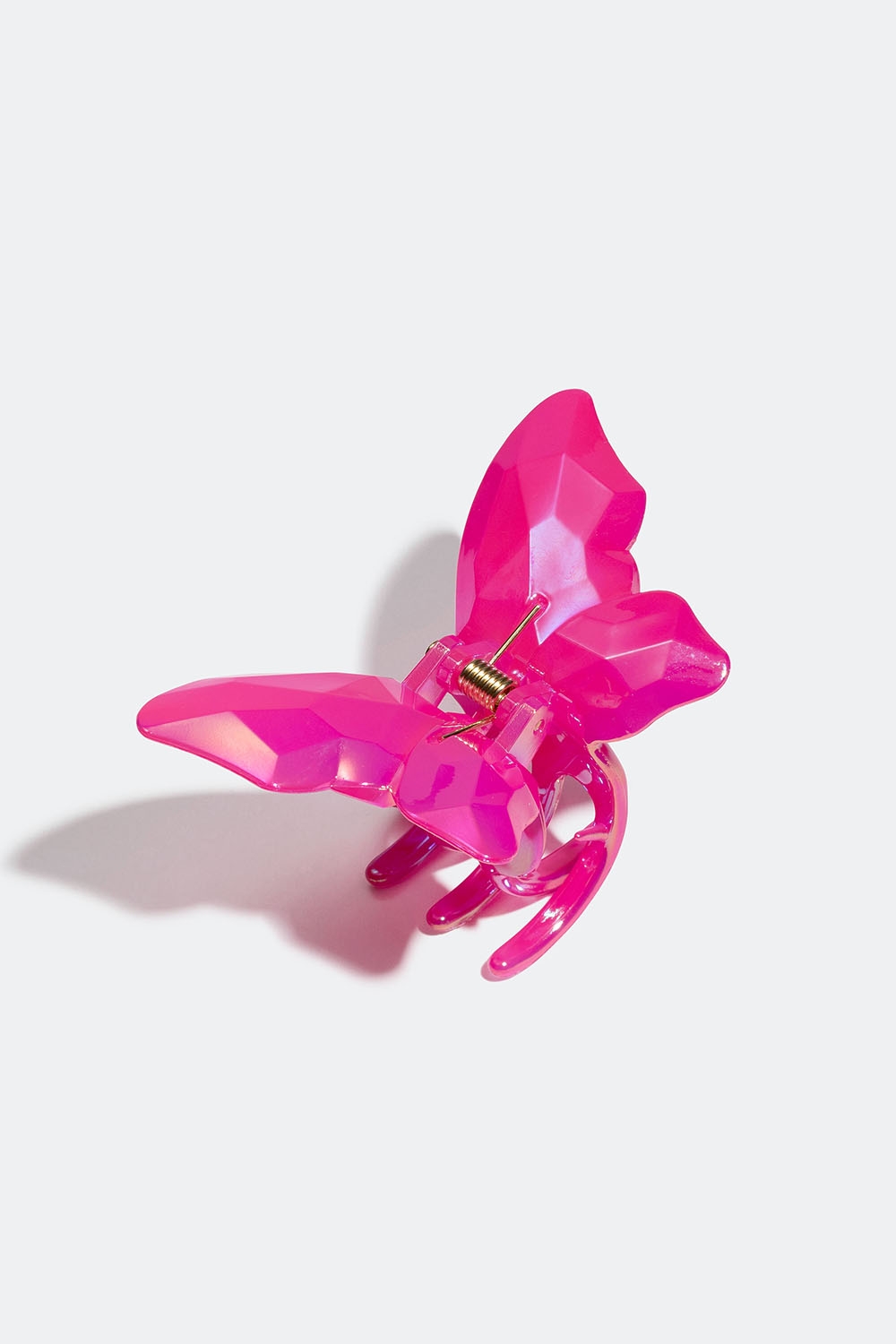 Rosa hårklemme med sommerfugl i gruppen Håraccessories / Spenner & klemmer / Hårklyper hos Glitter (331001095000)