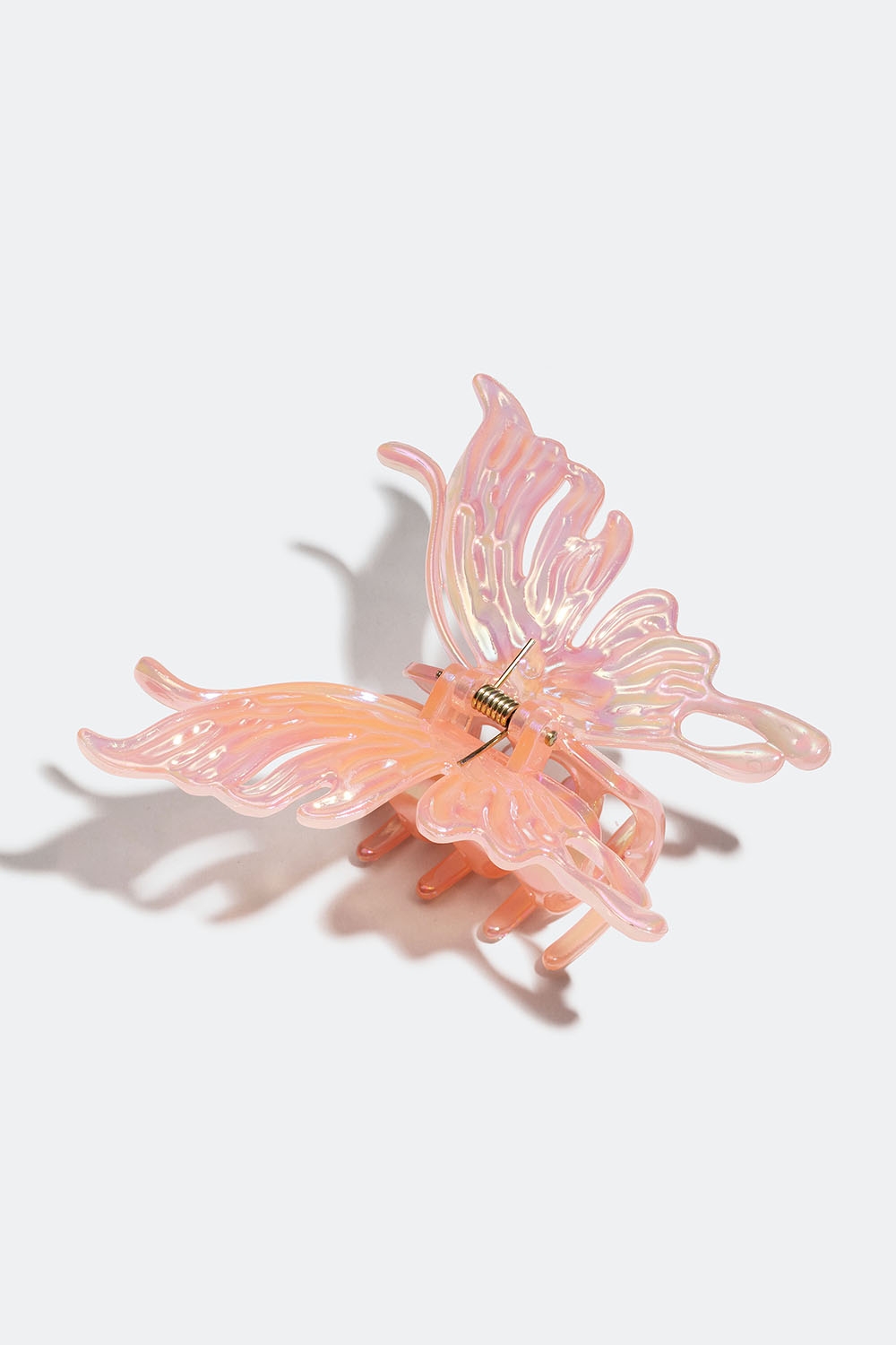 Rosa hårklemme med stor sommerfugl i gruppen Håraccessories / Spenner & klemmer / Hårklyper hos Glitter (331001555100)