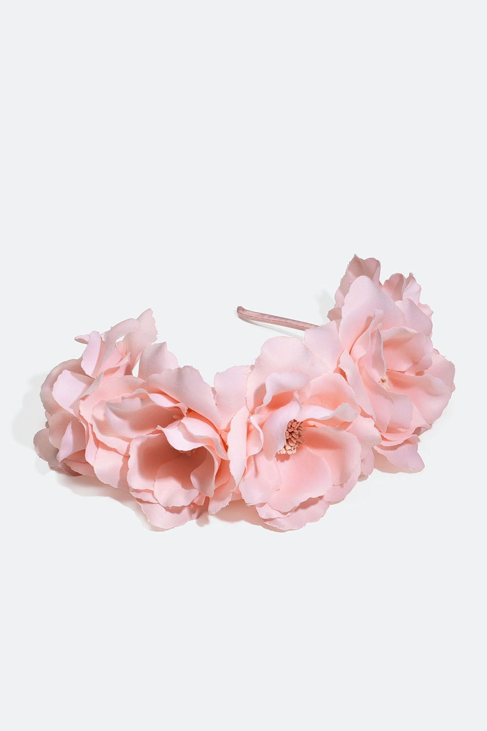 Diadem med store, rosa blomster i gruppen Håraccessories / Hårbøyler / Brede hos Glitter (336000555000)