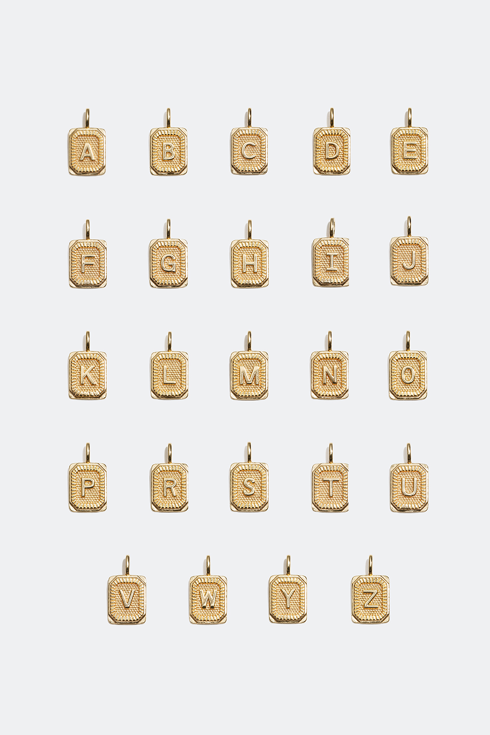 Bokstavanheng forgylt med 18 K gull i gruppen Smykker / Anheng hos Glitter (50900026)