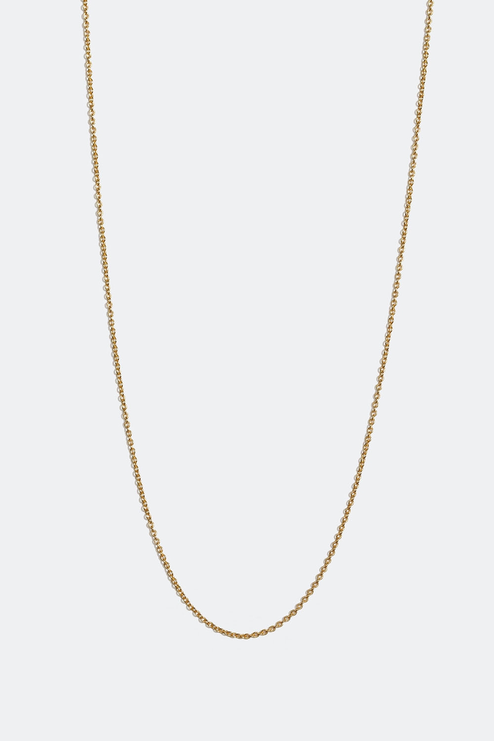 Tynt halskjede i 18k gullbelagt ekte sølv, 40 cm i gruppen 18 K Gullbelagt sølv / Halskjeder i 18 K gull hos Glitter (554000752002)