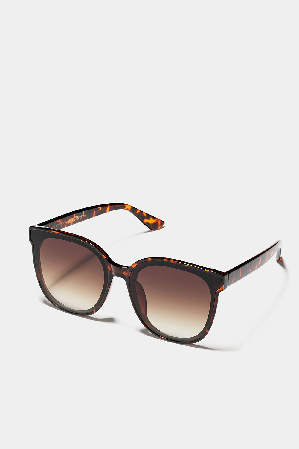 Overdimensjonerte solbriller i skilpaddemønster