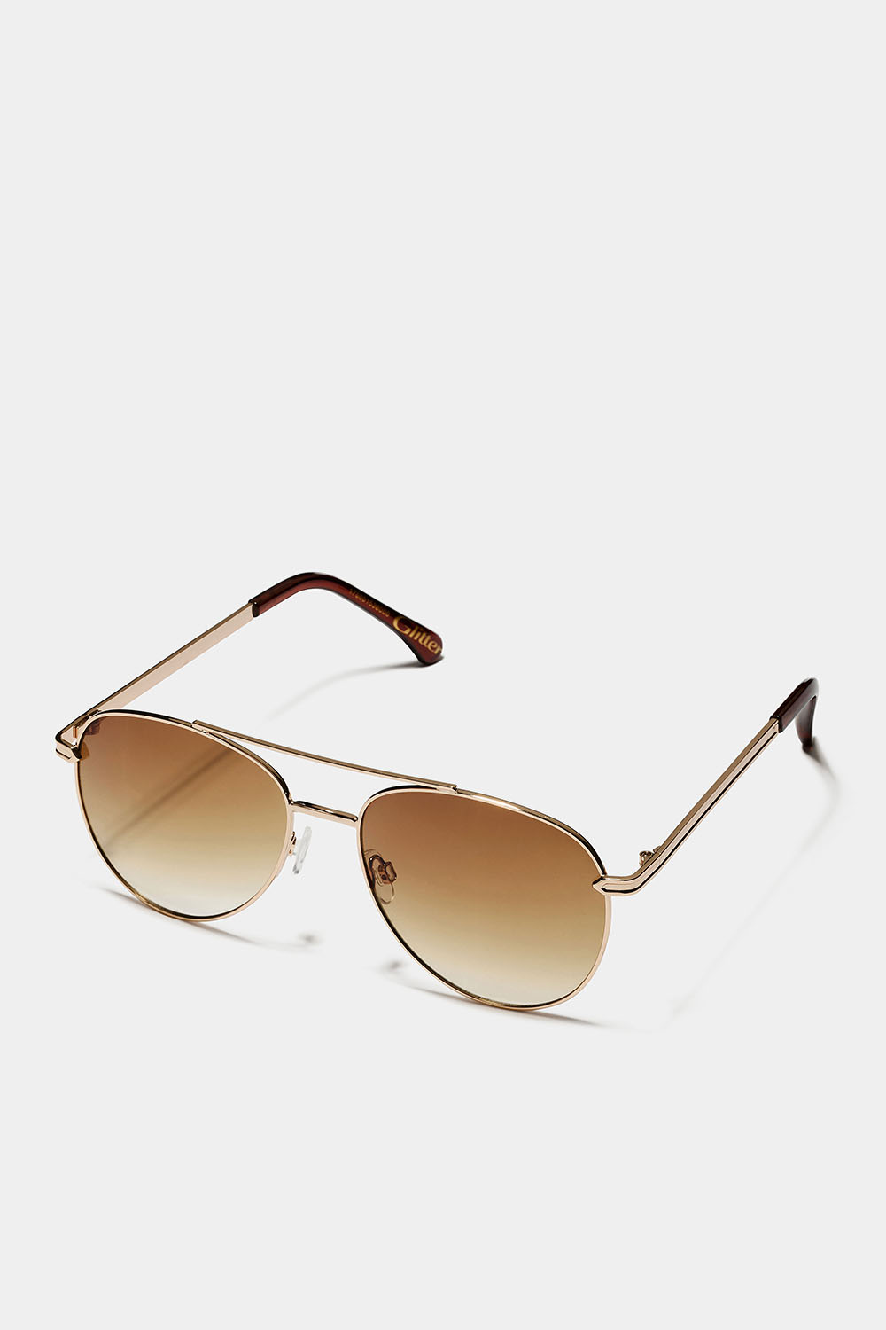 Klassiske pilotsolbriller med bruntonede glass