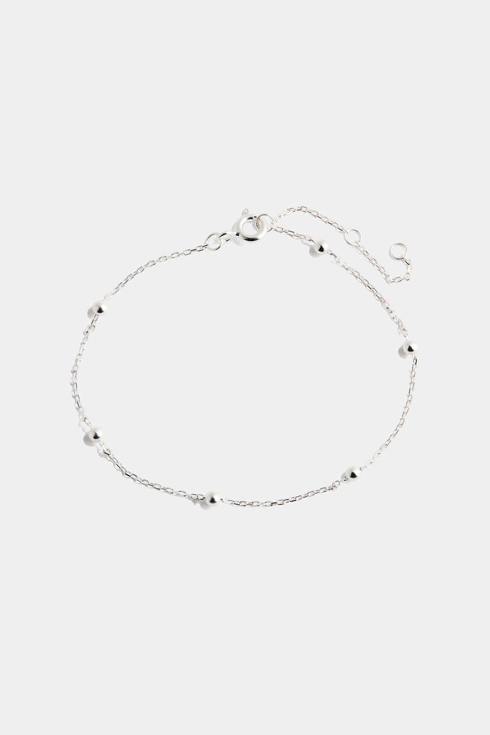 Armbånd i ekte sølv med sølvperler