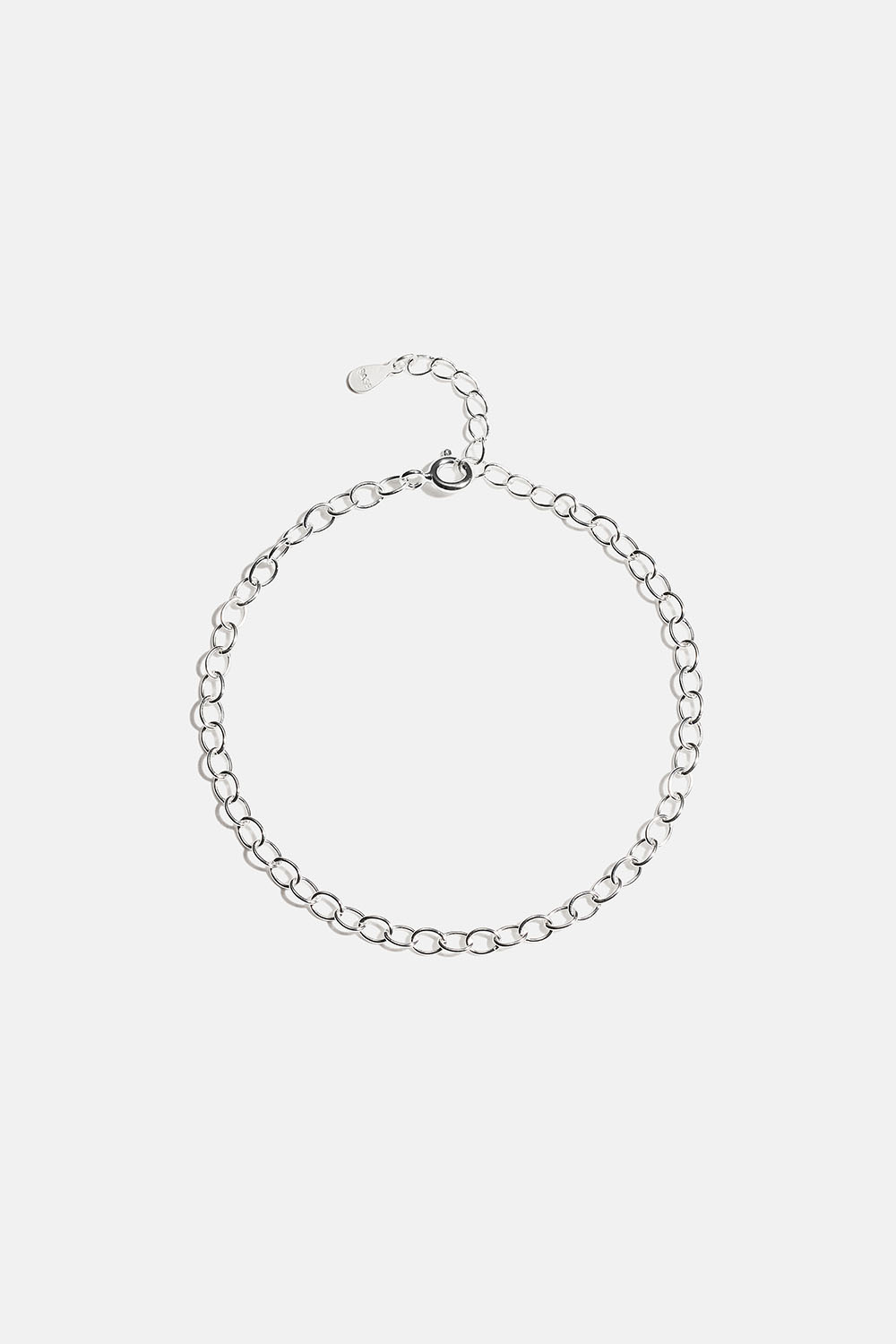 Lenkearmbånd med tynne ringer i ekte sølv